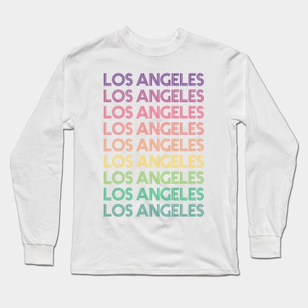 Los Angeles Long Sleeve T-Shirt by RainbowAndJackson